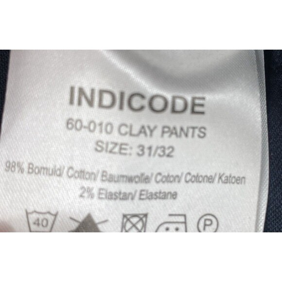 INDICODE Clay Jeans Men's Size 31x32 Black Slim Fit Stretchy Zip Fly Pants - Picture 8 of 12